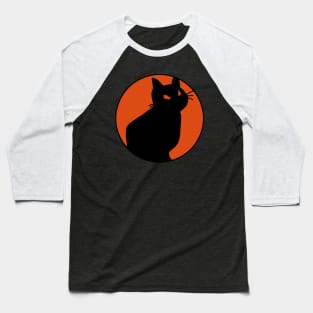 Black Cat Baseball T-Shirt